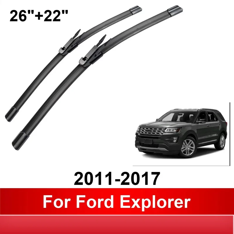 

Car Wiper For Ford Explorer 2011-2017 Front Wiper Blades Brushes Auto Accessories 2011 2012 2013 2014 2015