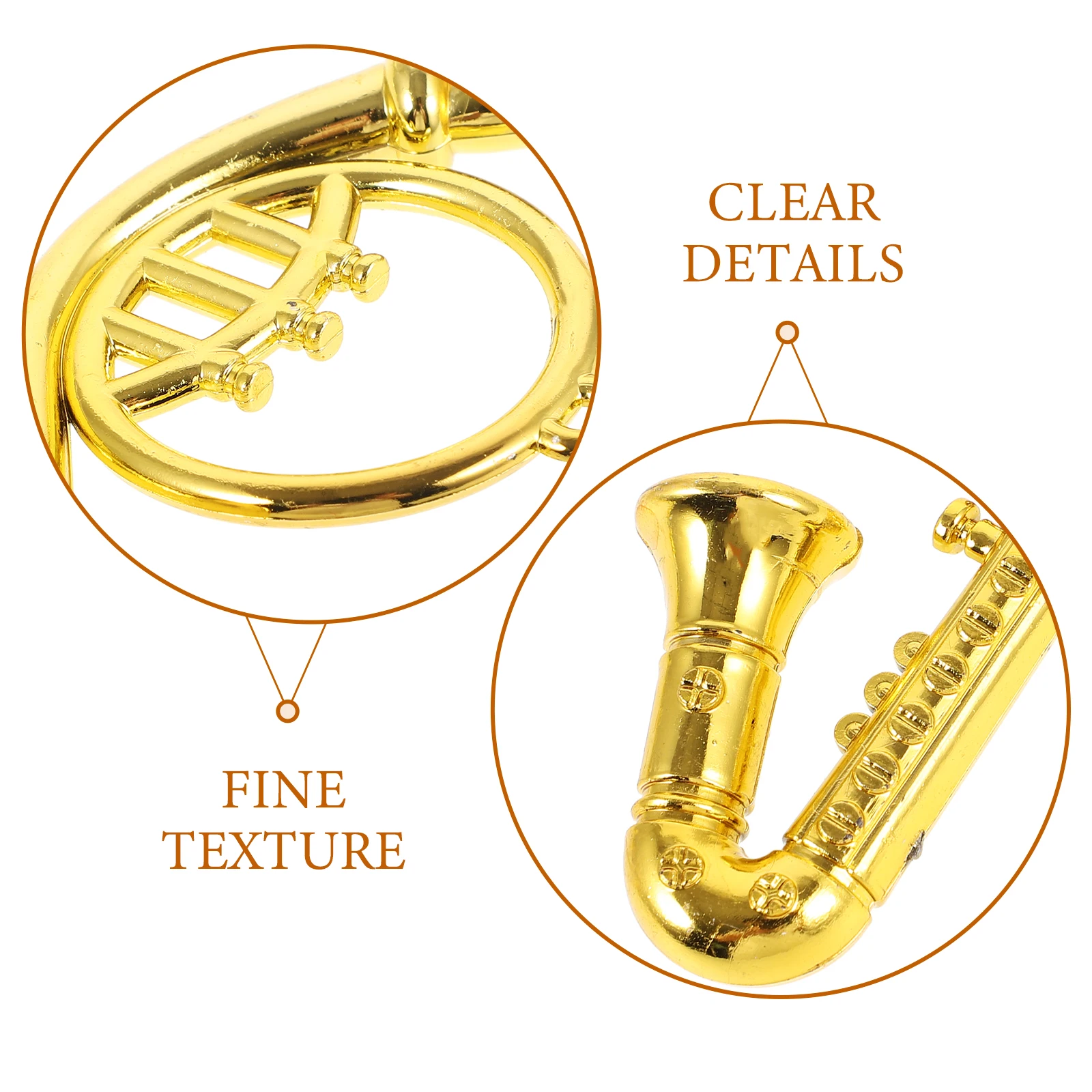 

18pcs Mini Plastic Musical Instruments Charms Pendant Ornament Decoration Small Accessories Kits Hanging Wind Chimes