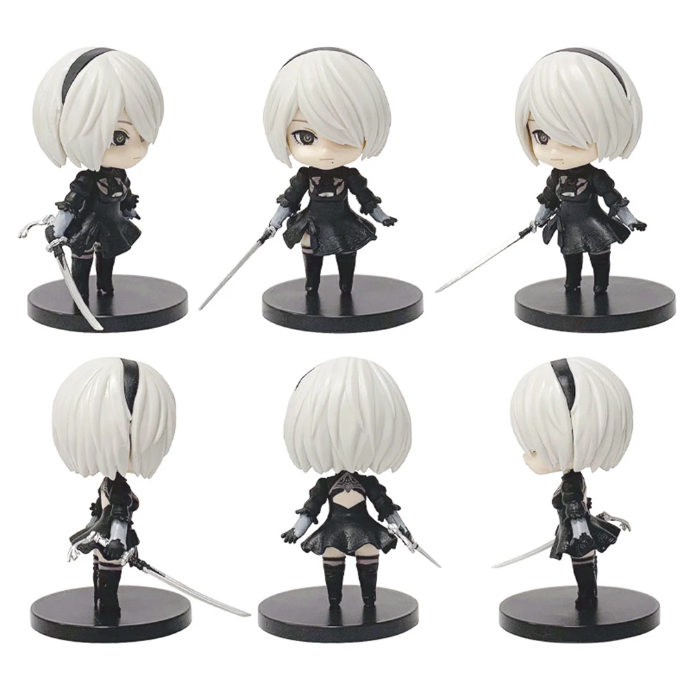 Figurka anime Nier A2 2B Yorha 9S automatyczna figurka akcji 2B 9S figurka model PVC edycja Q statuetka kolekcja ozdoba prezent z kreskówki