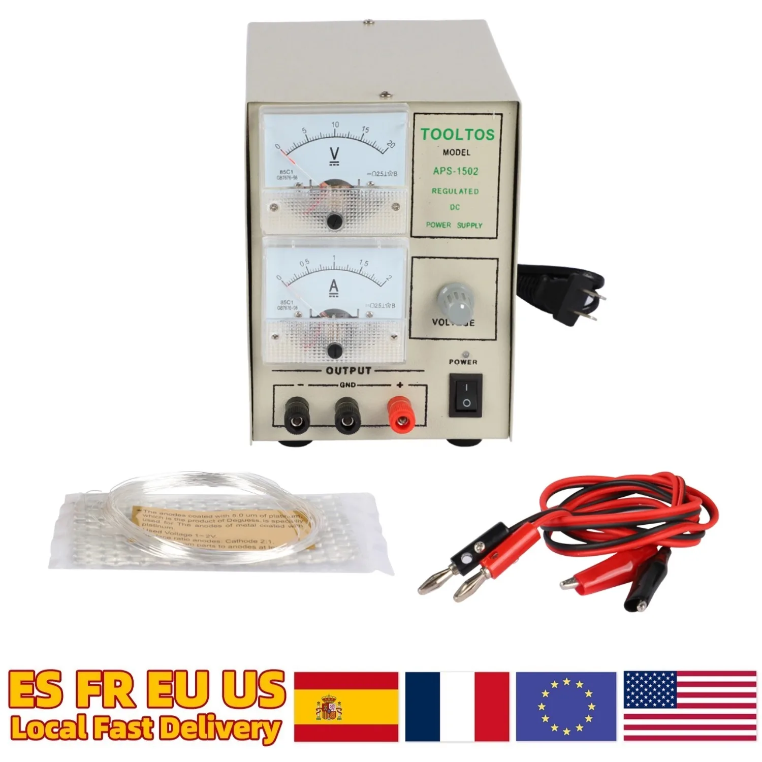 

APS-1502 2A Jewelry Plating Machine: Gold Silver Electroplating Kit with Adjustable Voltage, Jewelry Tools with Titanium Mesh