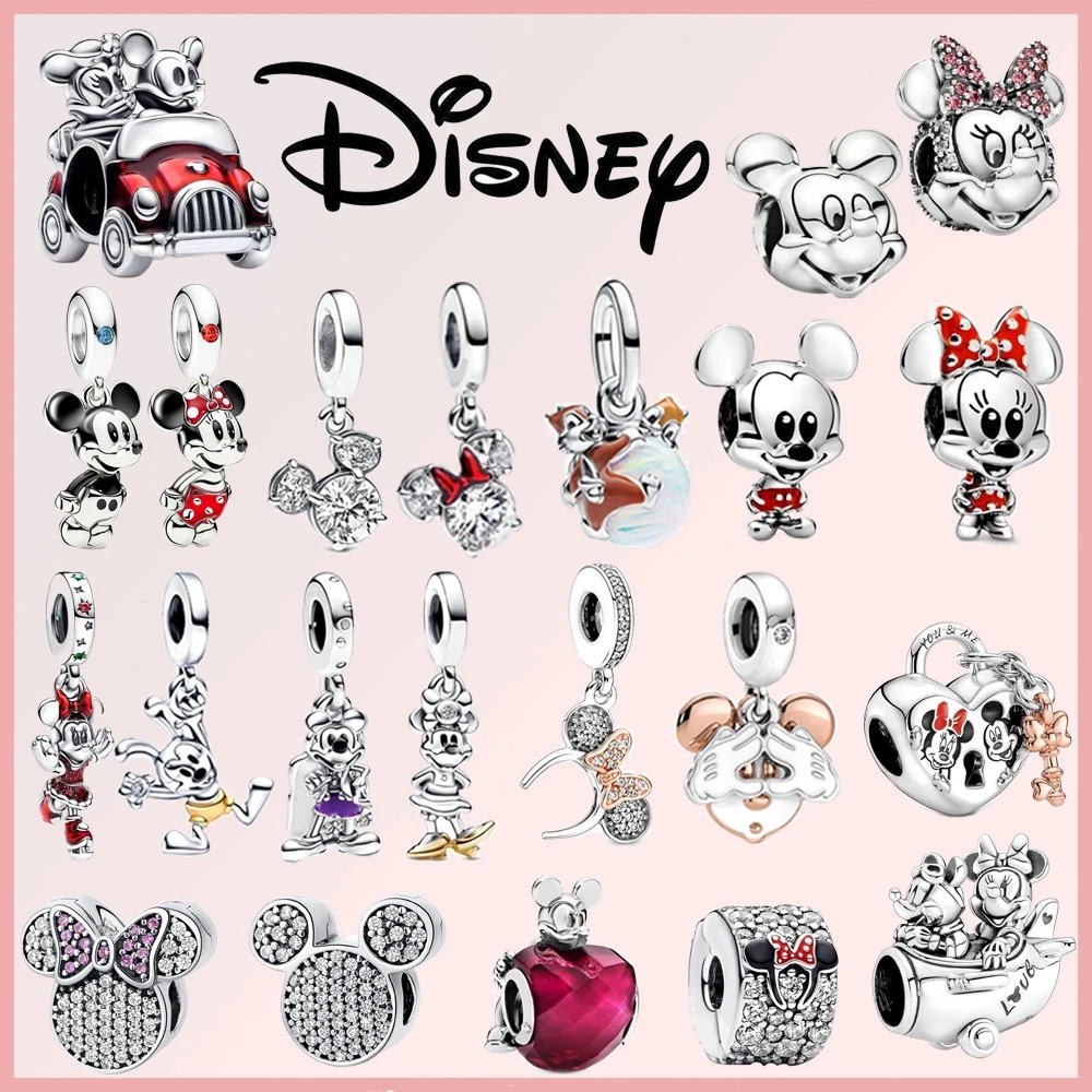 ديزني دامبو ستيتش ميني ويني ديدبول 925 فضة استرخى دلايات 925 بلاتا صالح الأصلي خرز سوار مجوهرات لتقوم بها بنفسك #4