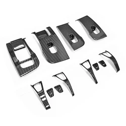 14pcs Car Window Lifter Switch Button Frame Decoration Cover Sticker For Tesla Model 3 Y 2017-2022 Car Interior Accessories