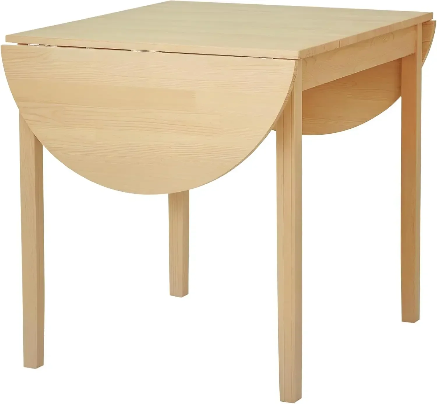 

[Best Seller, Limited Stock!]55" Solid Wood Kitchen Table, Drop Leaf Tables for Small Spaces, Folding Dining Table, Natural