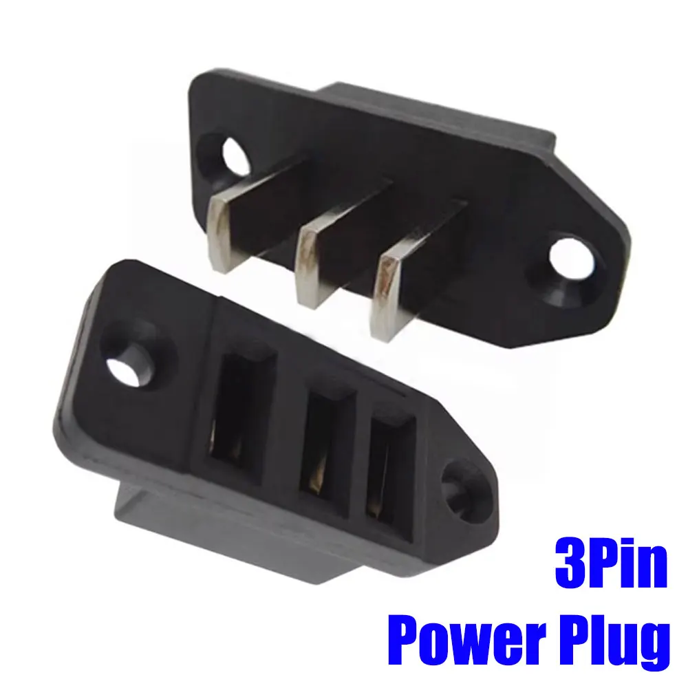 

3Pin Scooter Battery Connector Vertical 3 pin Power Plug With Large Spacing Interface Battery Connector Cell Power Adapter