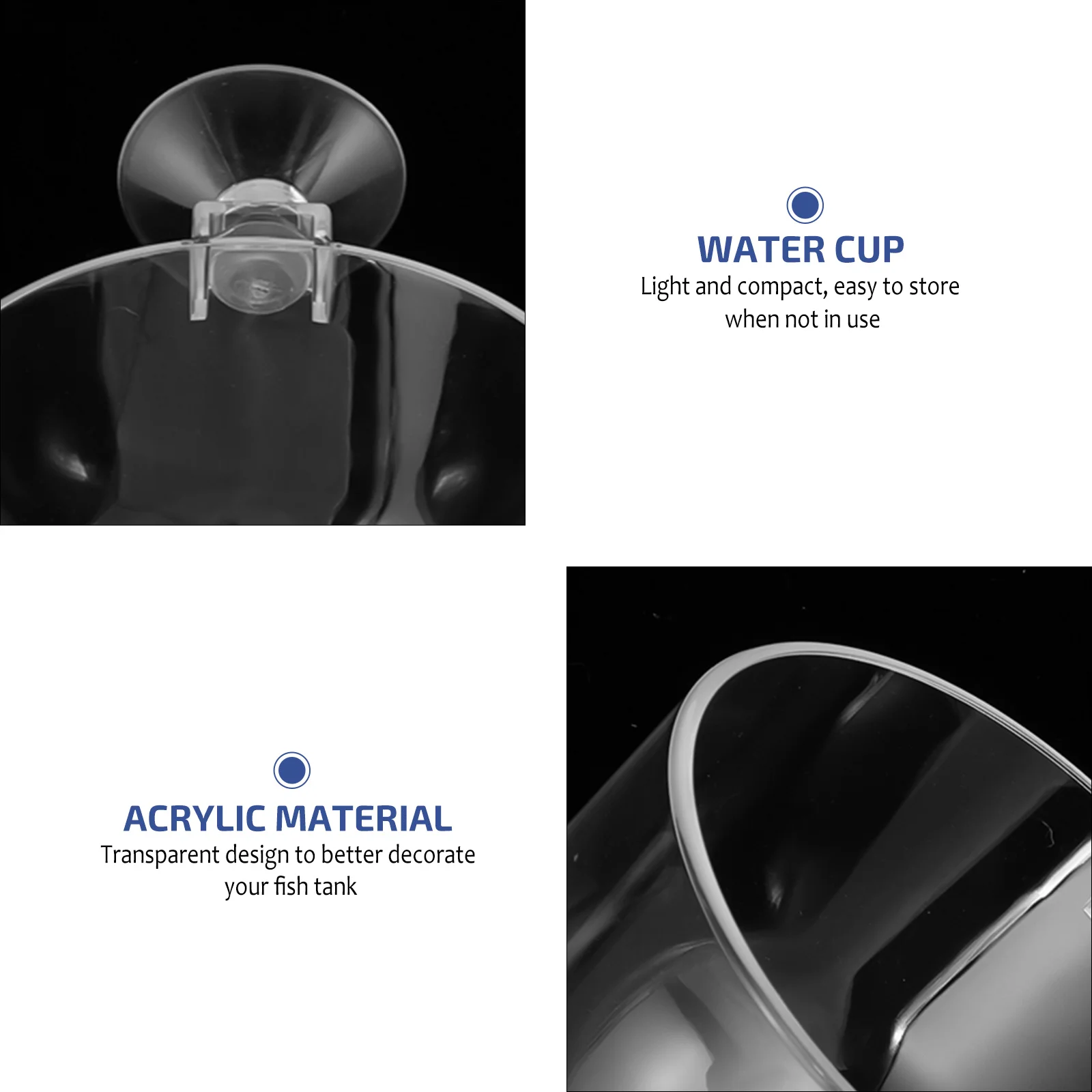 

4pcs Acrylic Aquatic Plant Holder Fish Tank Planter Transparent Water Plant Cup Mini Planting Pot For Aquarium Decor Landscape