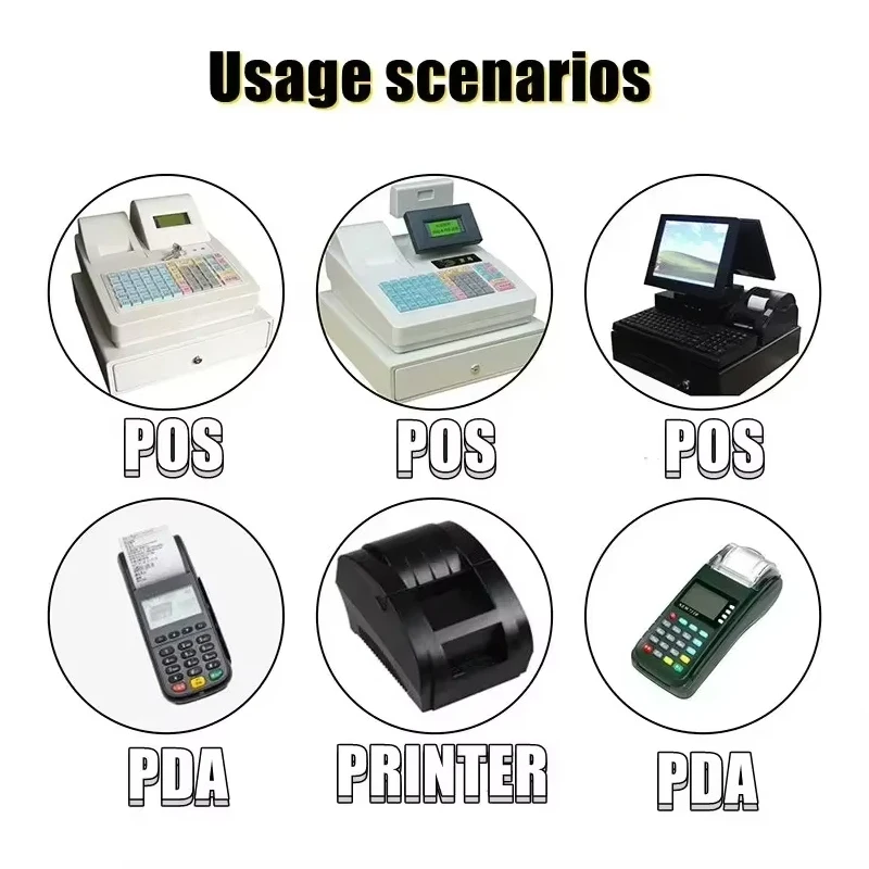 80mm Thermal Receipt Paper 3/6/10Rolls White Paper For 80mm Mini Portable Thermal Receipt Bill Printer For Business Printing