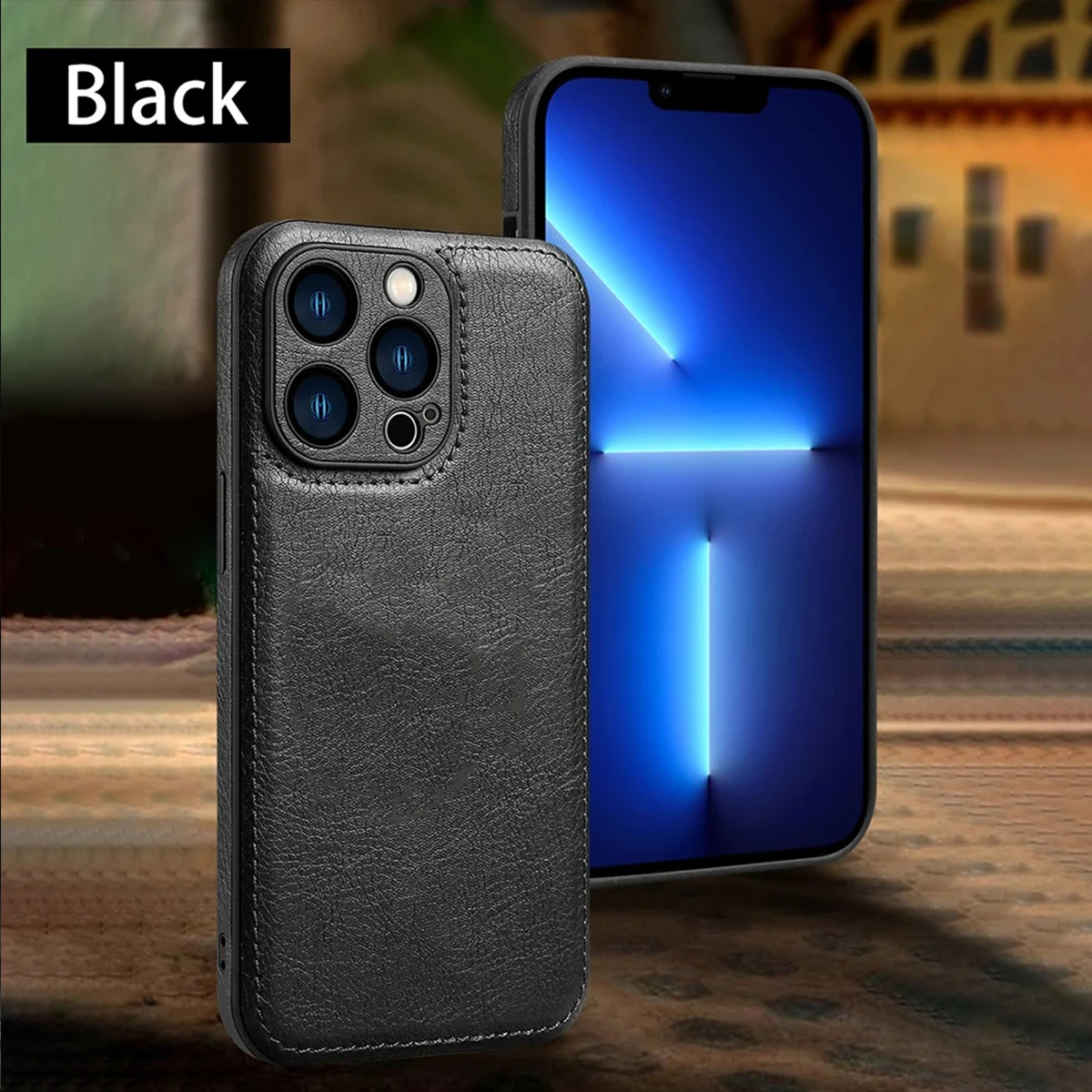 Miękkie skórzane etui na iPhone'a 15 14 13 12 11 16 Pro Max XR XS Max 7 8 Plus Ultra cienka ochrona obiektywu iphone16 16Pro Cover Coque