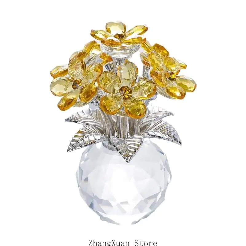 Attractive Multiple Color Glass Forget Not Arrangement Romance Gift Present 10.5Cm 3XUF