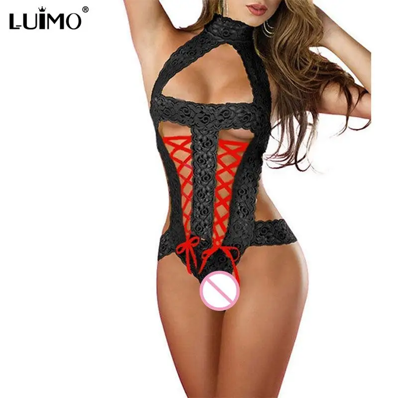 Female Sexy Lingerie Transparent Conjoined Dress Suit Intimates Sexy Costumes Women Underwear Body Suit