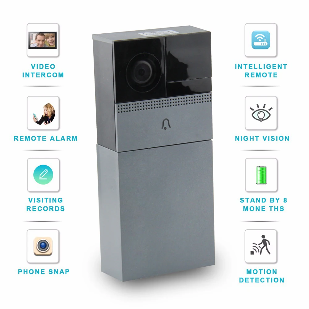 High quality and good function dingdong smart doorbell waterproof IP65 wireless smart video doorbell with camera