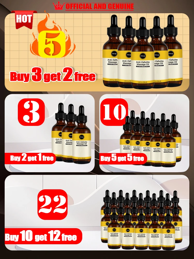 Energy fat burning body oils