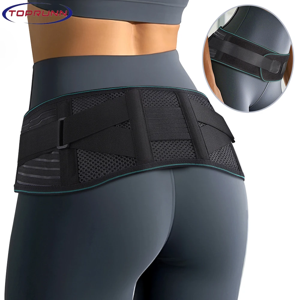 Back Support Belt for Women & Men, Relieves lower back pain, Provides all-around lumbar support for gym,outdoor sports