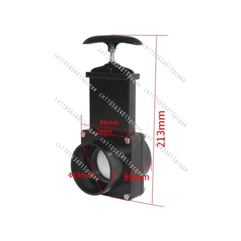 63Mm Black Water Tank Drain Valve RV Accessories, Clean Water and Sewage Gate Valves for RV Camper Tools
