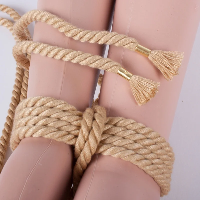 Bondage Gear Shibari Cotton Hemp Rope Bdsm Slave Handcuffs Tying Equipment Ankle Cuffs Cord Binding Sexy Binder Games Sex Toys