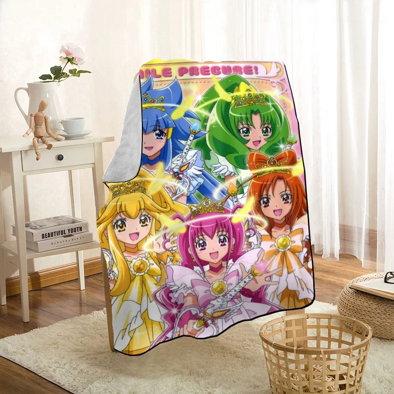 New Arrival Smile Precure! Blankets Printing Soft Blanket Throw On Home/Sofa/Bedding Portable Adult Travel Cover Blanket