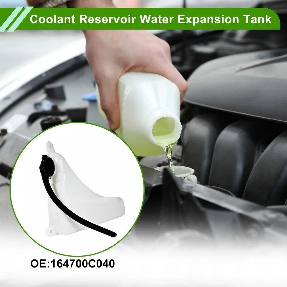 Coolant Reservoir Overflow Bottle, OE 16470‑0C040 Direct‑Fit for Toyota Hilux 2006‑2008, Heat‑Resistant Radiator Recovery Tank