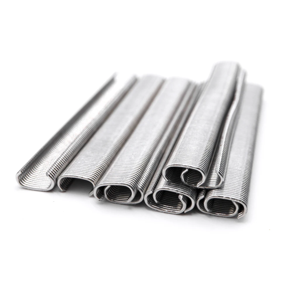 Galvanized Animal Cage Hog Rings C-type Nails Installation Pliers Chicken Pig Bird Pet Cage Installation Tools Fence Buckle