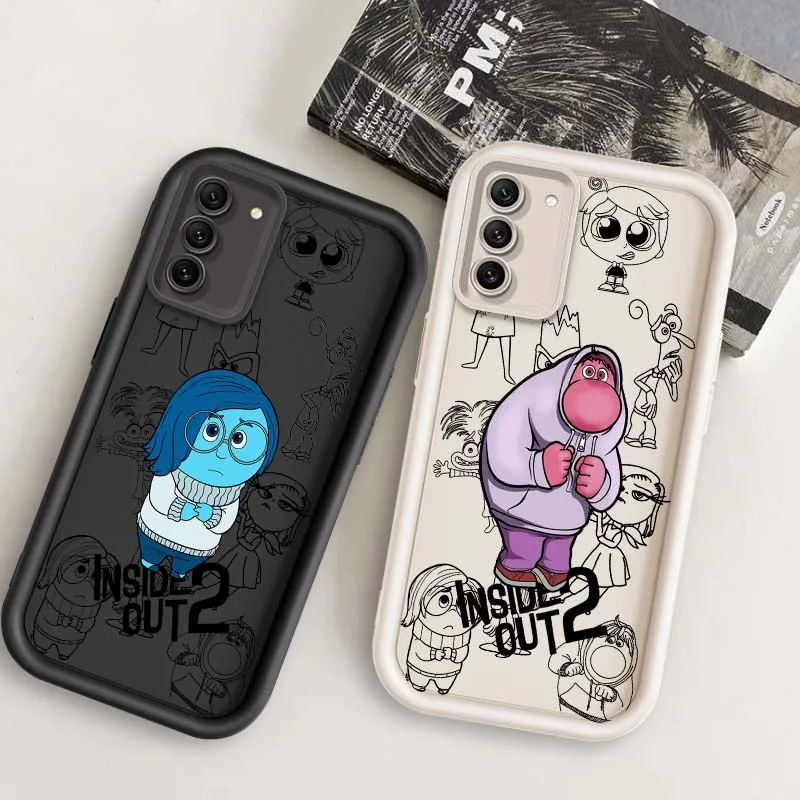 

Disney Inside Out 2 Anime Phone Case For Samsung Galaxy S25 S24 S23 S22 S21 S20 Ultra Plus FE 5G Eye Ladder Soft TPU Cover