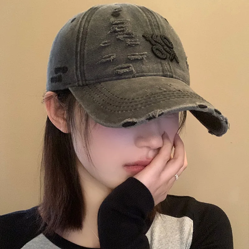 2026 New Retro Washed Cotton Baseball Cap Unisex Letter Embroidery Caps Adjustable Casual Outdoor Streetwear Sports Dad Hats