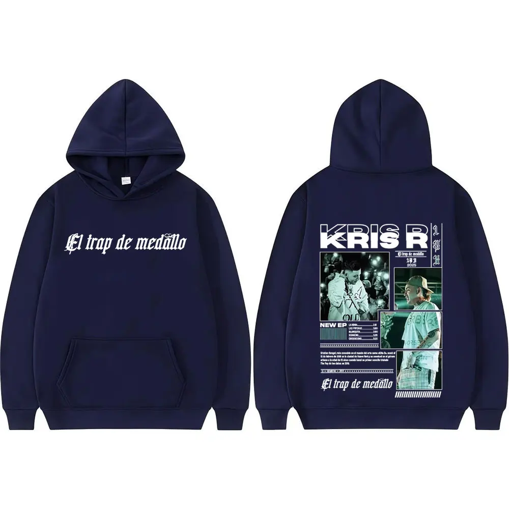 Rapper Kris R Trap De Medallo 2025 Tour Hoodie Men's Clothing Long Sleeve Classic Hoodies Harajuku Fashion Oversized Sweatshirts #2