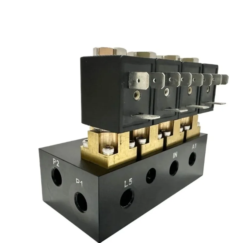 Brass valve group two-position two-way two-position