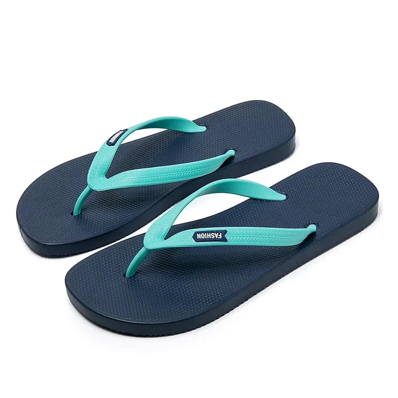 2024 Flat-bottomed Bathing Wear-resistant Slippers Summer Beach Shoes Men Slippers Sandals Fashion Flip-flops Men Wear Simple