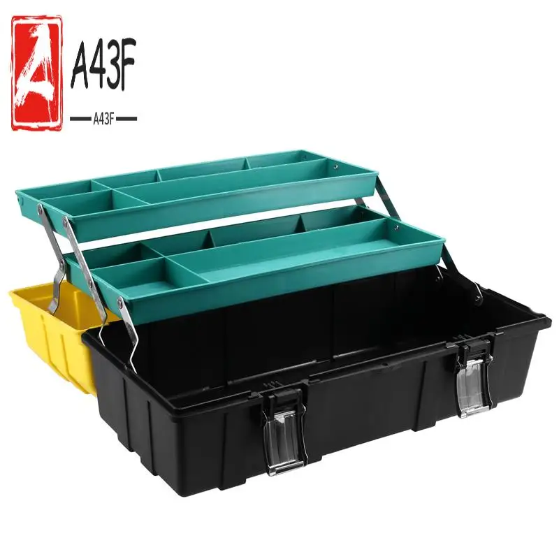 

A43F-Portable Tool Organizer Multiple Specifications Toolbox Household Tool Storage Box Tool Storage Box Hardware Storage Box
