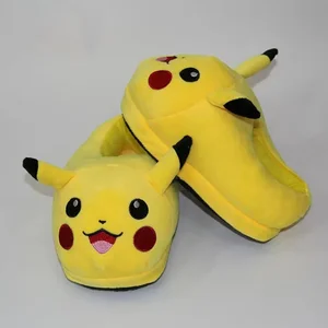 Unisex anime pokemon winter flip flops, beautiful pikachu, soft, hot, unisex cosplay shoes, without slip, comfortable, home, interior, Christmas gift 8 Main Sales Pantufa Pokemon - №7