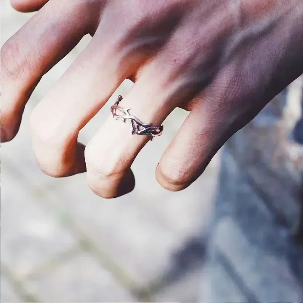 Punk Classic Split Rings Stainless Steel Simple Adjustable Rings for Women Men Couples Jewelry Accessories - Image 4