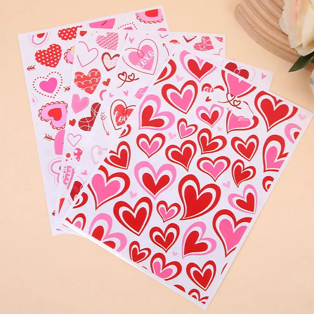 

Valentine's Day Gift Bag Pink Heart Printing Packaging Bag Candy Bag Small Card Packaging Bags Sturdy Tote Bags Couple Gifts