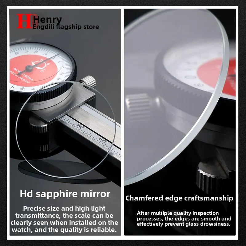 Untuk Casio EFR-303 EFR-526 EF-539 EF-549 MDV-106 MTP-1374 MTP-1375 MDV106 Jam Tangan Lensa Kaca Mineral Kaca Cermin Kristal Safir