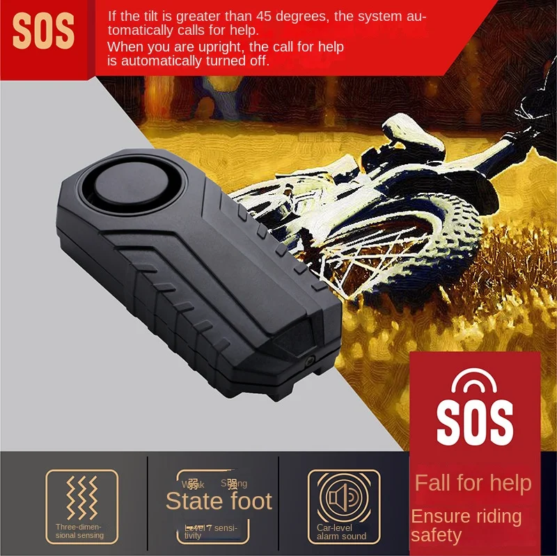 Anti-Theft Wireless Bike & Electric Vehicle Alarm with Vibration Sensing and Motion Detection SF22R