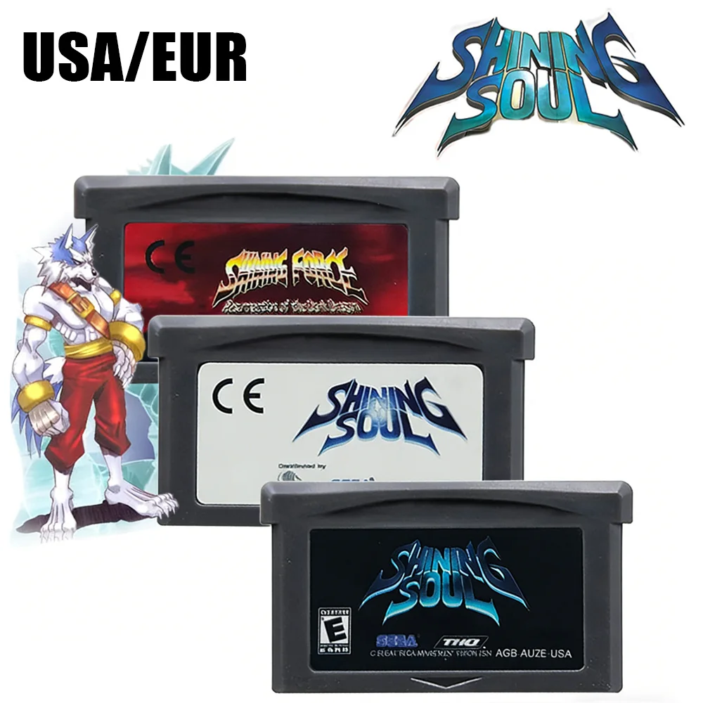 

Игровая серия GBA: 32-битный игровой картридж для консоли Shining Soul, Shining Force, Resurrection of the Dark Dragon
