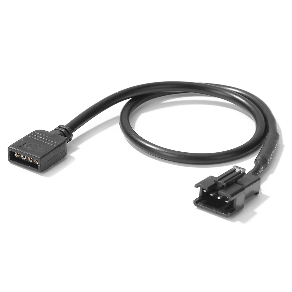 30cm Motherboard RGB Conversion Cable for PC LED Light Strips 5V 3Pin 12V 4Pin RGB Adapter for Gaming PC and Computer Lighting