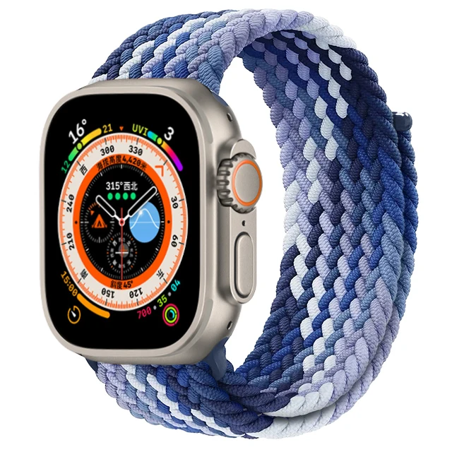 Geflochtene Solo Loop für Apple Watch Ultra Band 49 mm 45 mm 44 mm 40 41 42 46 mm Correa-Armband iWatch-Serie 11 10 9 7 SE 8 6 5 Armband