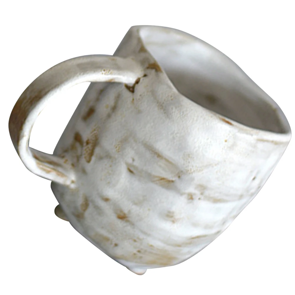 

Vintage Ceramic Mug Retro Style Coffee Cup for Daily Use Large Capacity Milk Tea Soup Hot Drinks Travel Canteen Cup