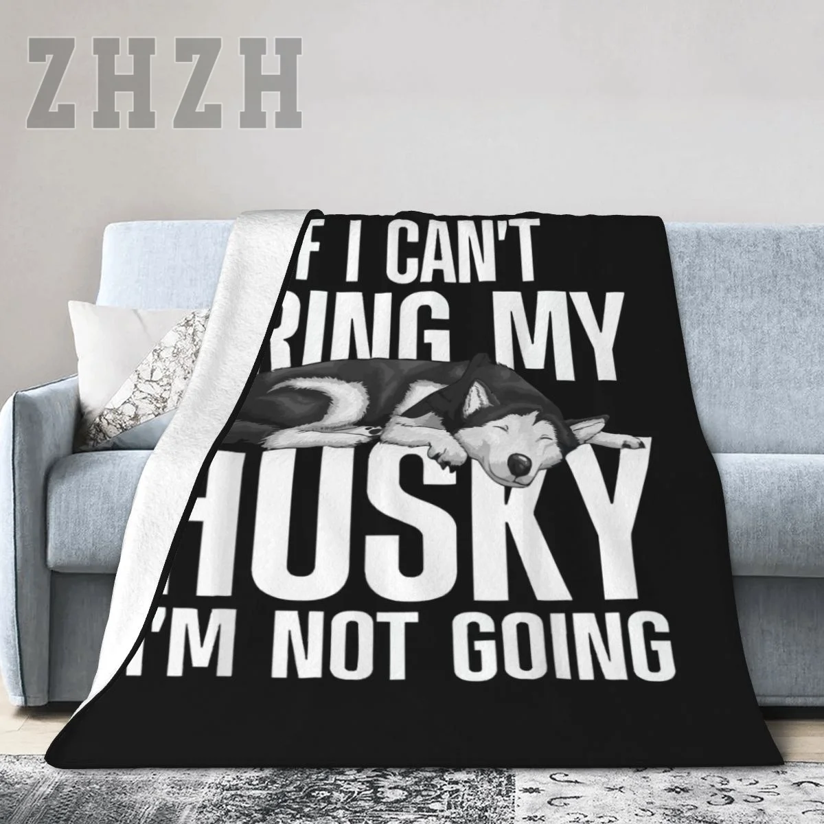 Best Siberian Husky For Men Women Huskies Dog Lover Trainer Blanket Flannel Multifunction Outdoor Camping Sofa Cover Single