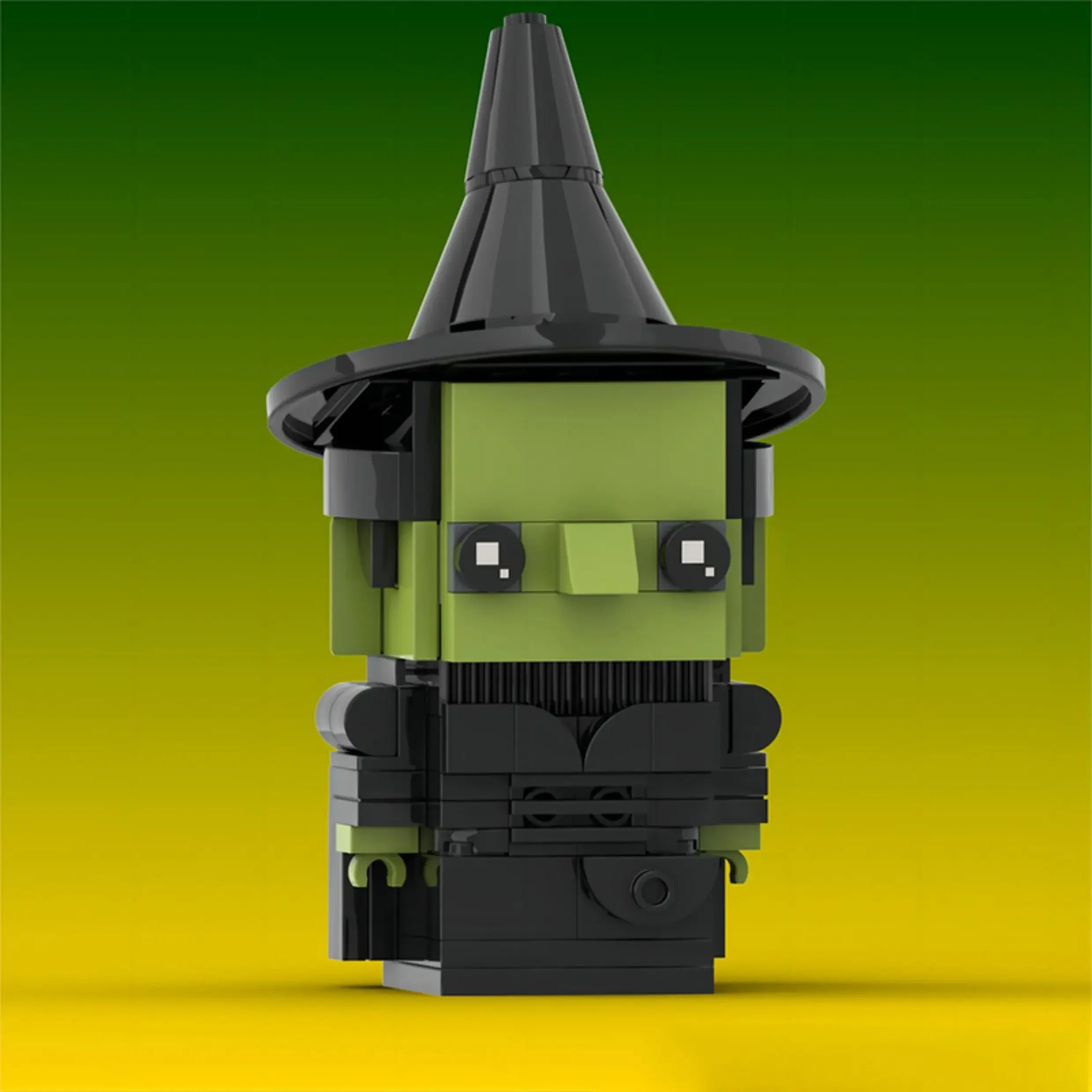 Märchenreise MOC Bricksheadz Bausteine Gelber Straßenabenteuer-Charakter DIY Mini-Bausteine Sammlermodell Spielzeug Geschenke – Detail 5