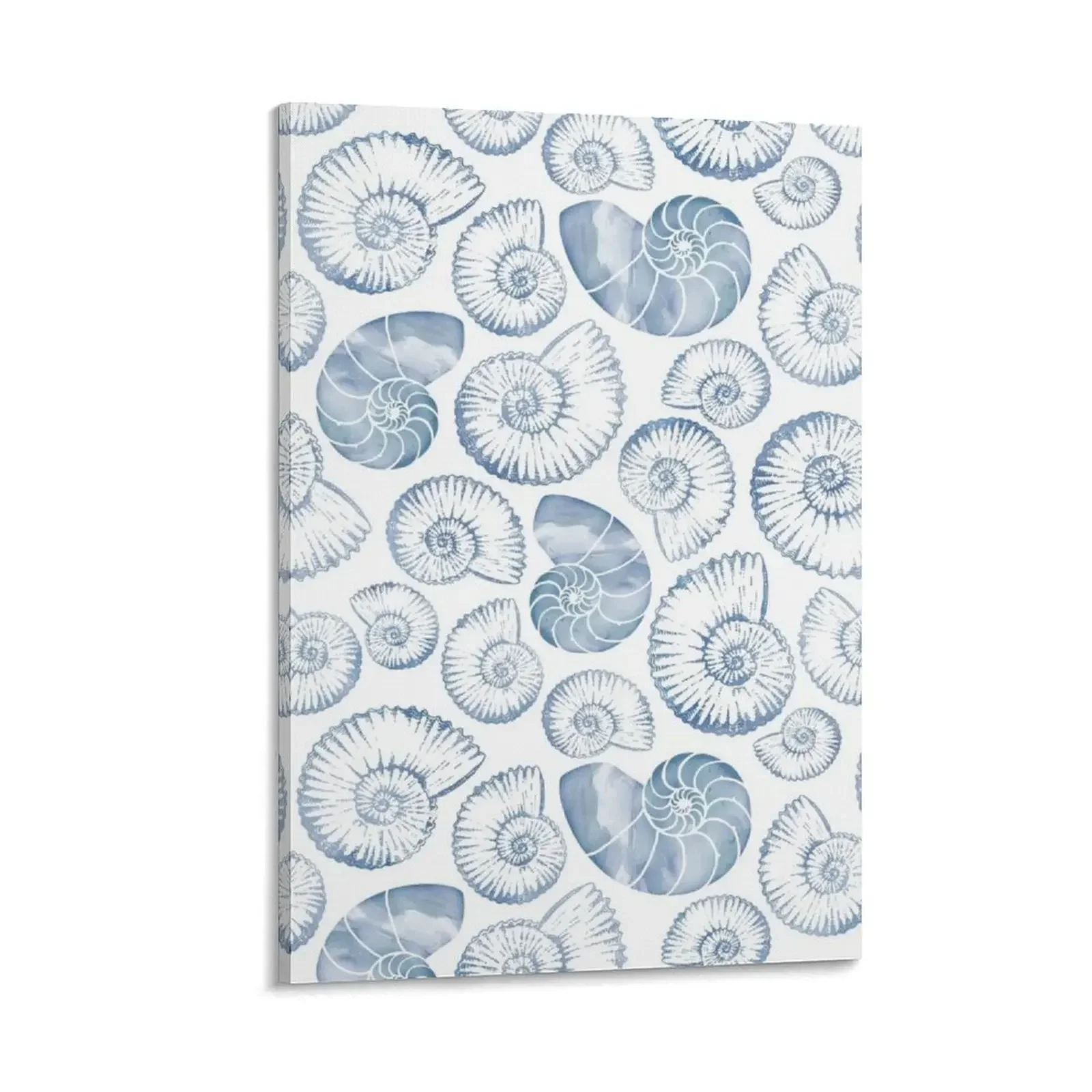 

Blue nautilus shells pastel Canvas Painting wall decoration painting home decor interior wall decoration paintings