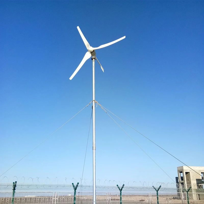 2000-W-Windkraftanlage mit horizontaler Achse vom chinesischen Hersteller CE-zertifiziert für Windgeneratoren zur Dachinstallation
