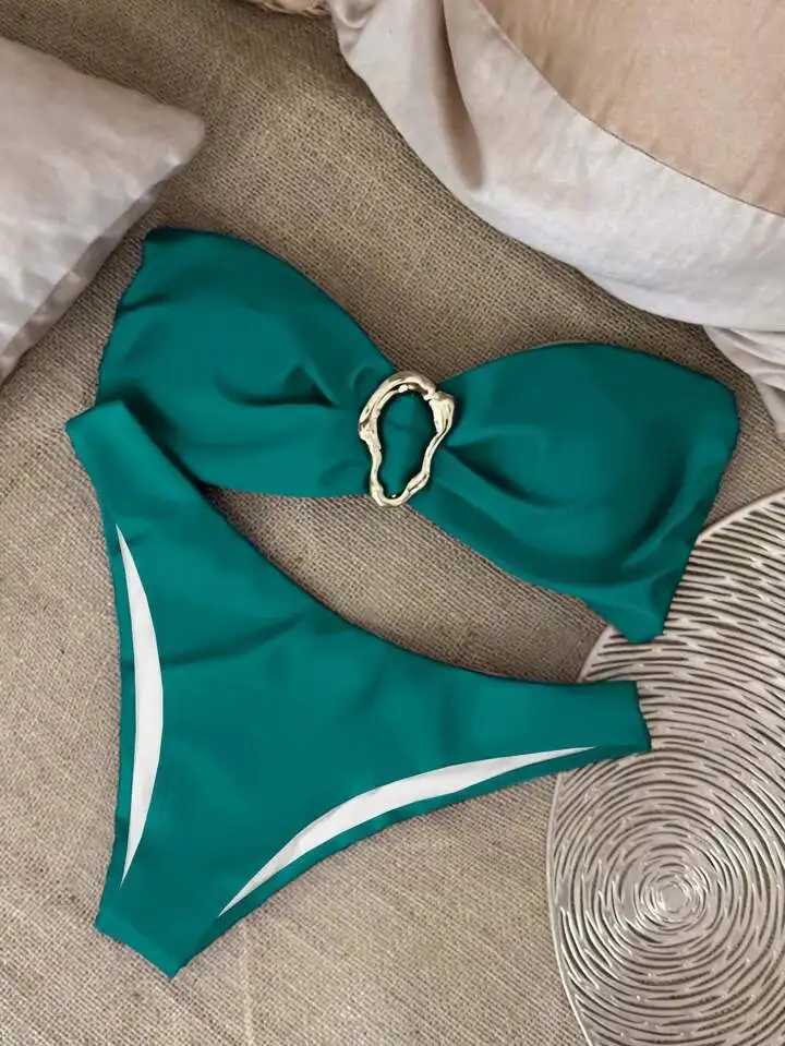 

Oval One Piece Swimsuit 2025 New Sexy Swimwear Women Swimsuit Hollow Out Bathing Suit Beachwear Female Biquini Swim
