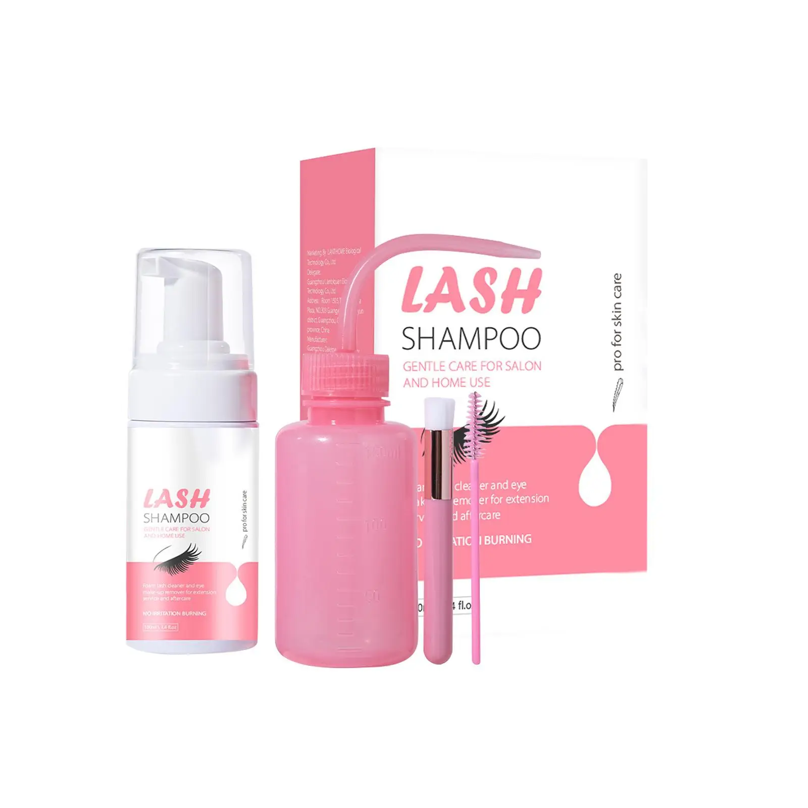 まつげまぶたフォームクレンザー 100ml ディープクレンジングキット 目元メイク落とし プロサロン向け