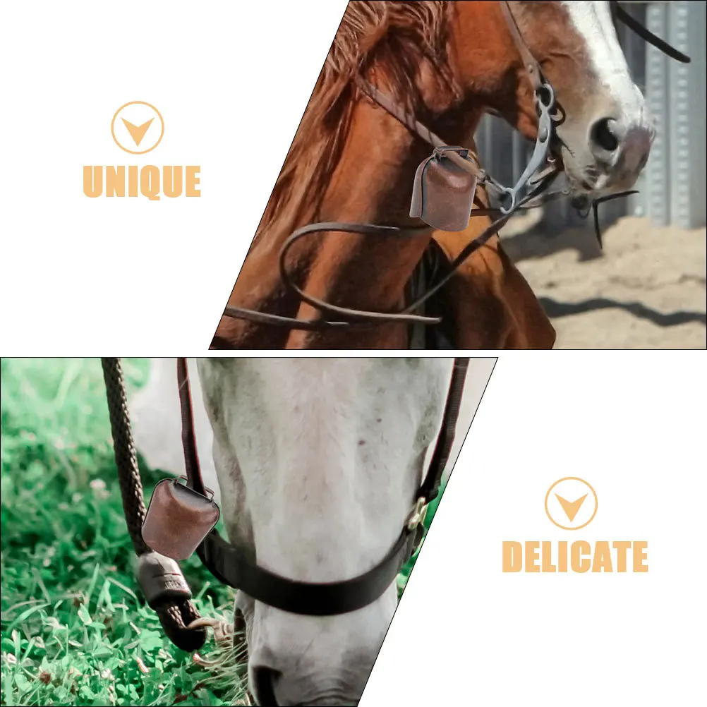 بقرة سميكة للأغنام الماشية دائم في الهواء الطلق جرس الحيوان المعدني بصوت عال الحديد رنين جرس لاستخدام مزرعة الماشية #2