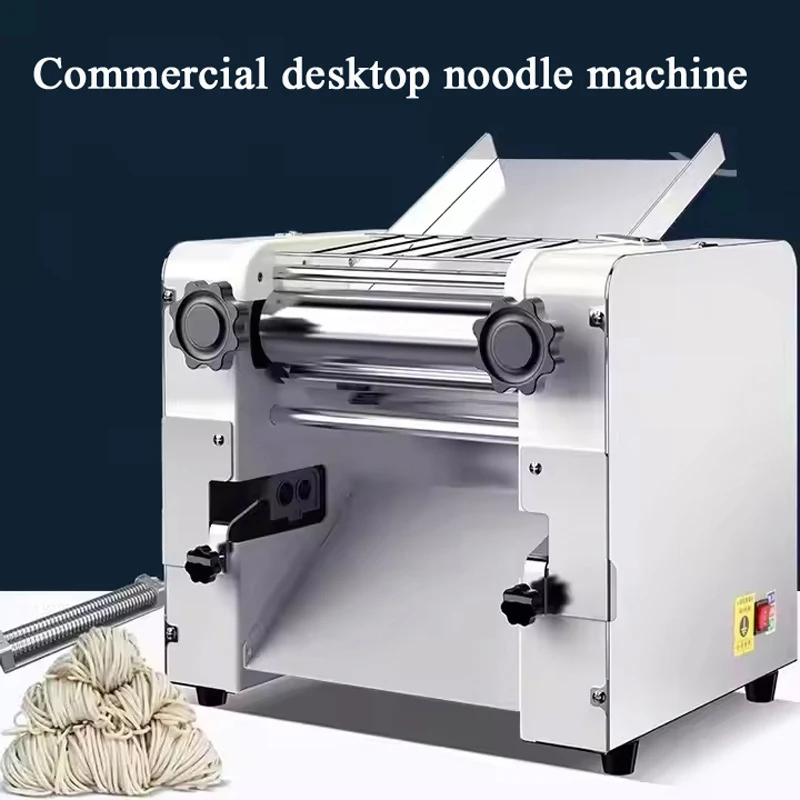 

Electric Dough Roller Sheeter Stainless Steel Noodle Dumpling Pasta Maker Making Machine With Changeable Roller And Blade