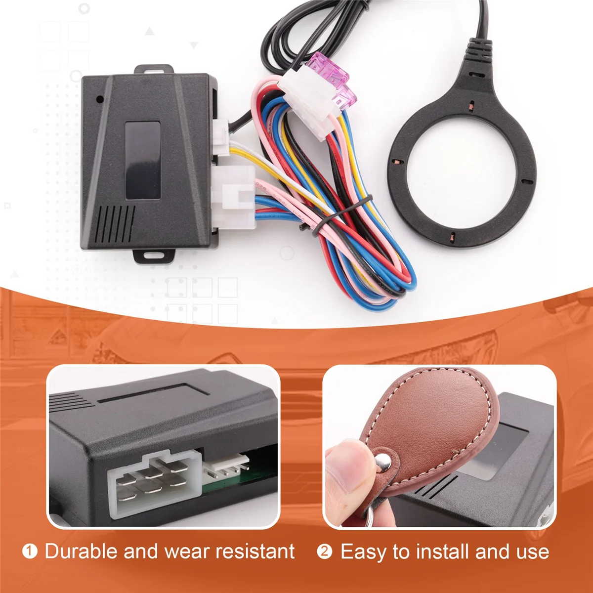 زر إيقاف تشغيل محرك السيارة الذكي ، إشعال قفل Rfid ، نظام دخول بدون مفتاح ، تشغيل تلقائي ، إيقاف منع الحركة ، Starline