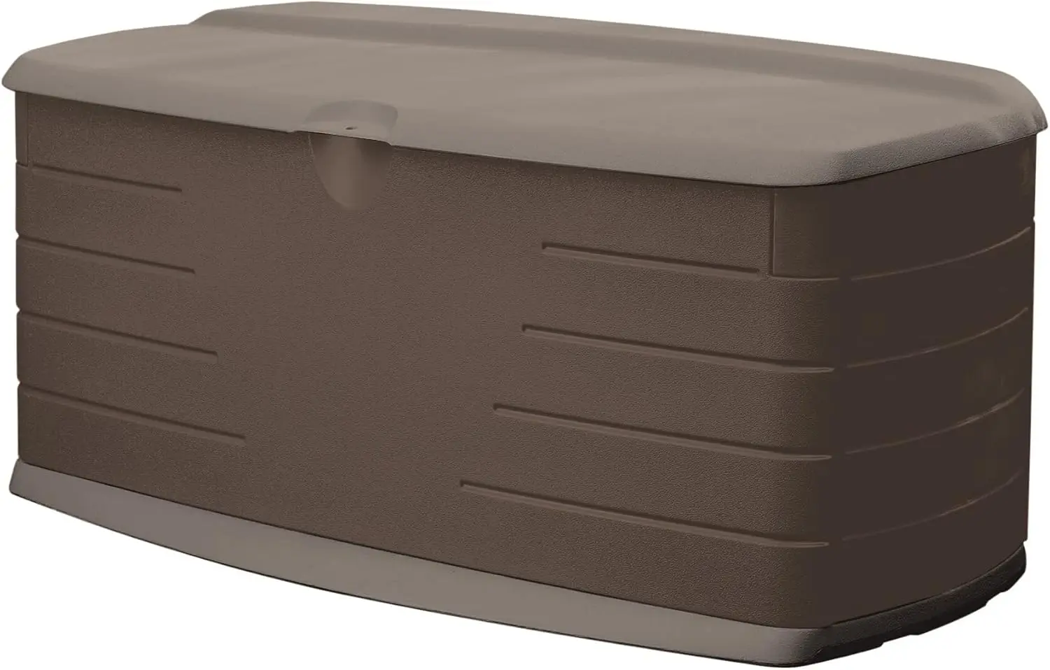 

Rubbermaid Large Resin Outdoor Storage Deck Box with Seat (90 Gal),Weather Resistant, Brown, Deck Organization for Home/Backyard
