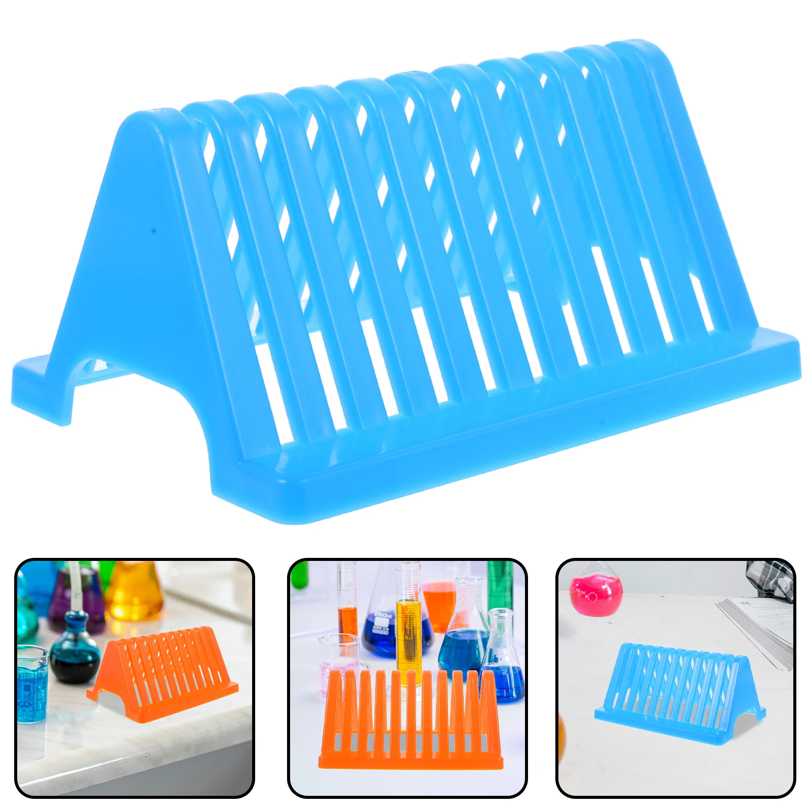 

4Pcs Triangle Straining Rack Multicolor Glass Slide Holder Pp Tools