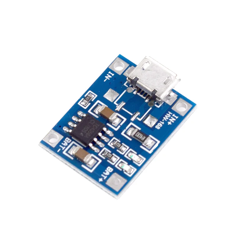 Micro Type-c USB 5V 1A TP4056 Lithium Battery Charger Module Charging Board With Protection Dual Functions Current Protection - Detail Angle #04