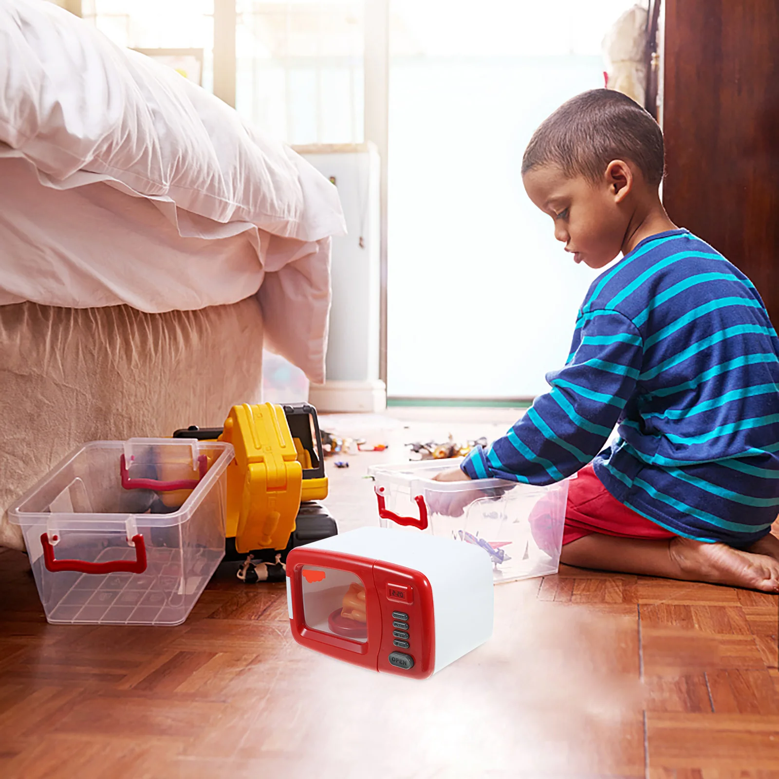 Simulation Mikrowelle Praktisches Spielzeug Kreatives Rollenspiel Kindermöbel Spielzeug Abs Simuliertes Mini