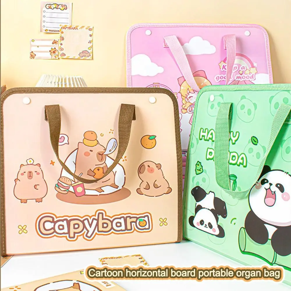 

Capybara/Panda Document Bag Multi-layer with Handle Expanding File Bag Large Capacity Classified Archive Bag School Office